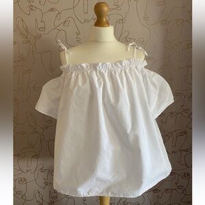 H&M White Off-Shoulder Blouse